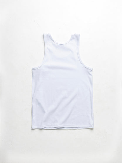 Rib knit Tank Top / BK-WH