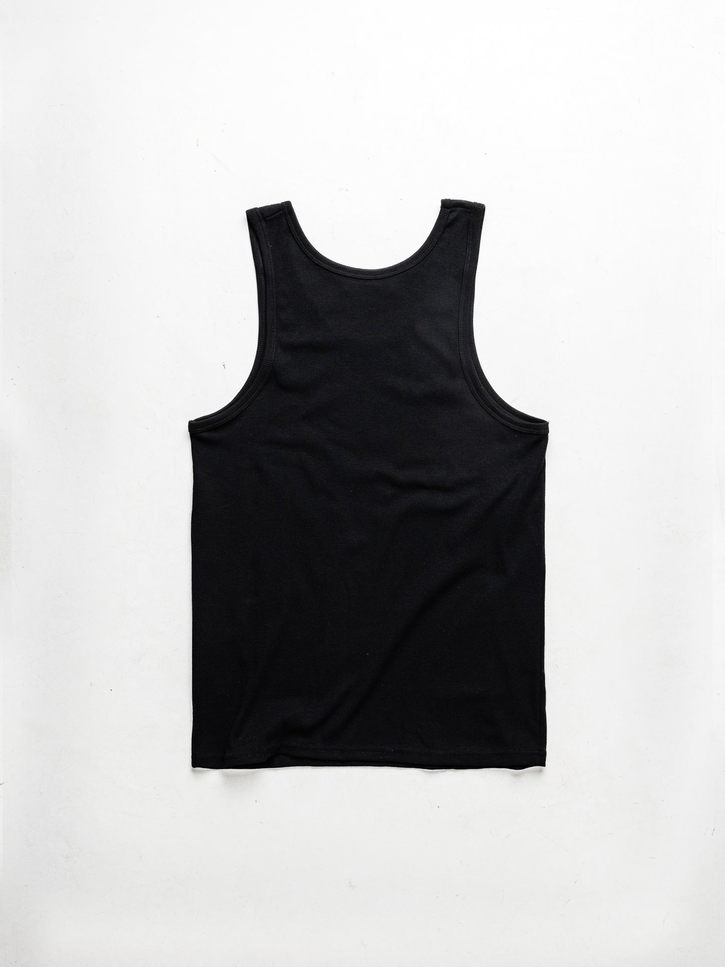 Rib knit Tank Top / BK-WH