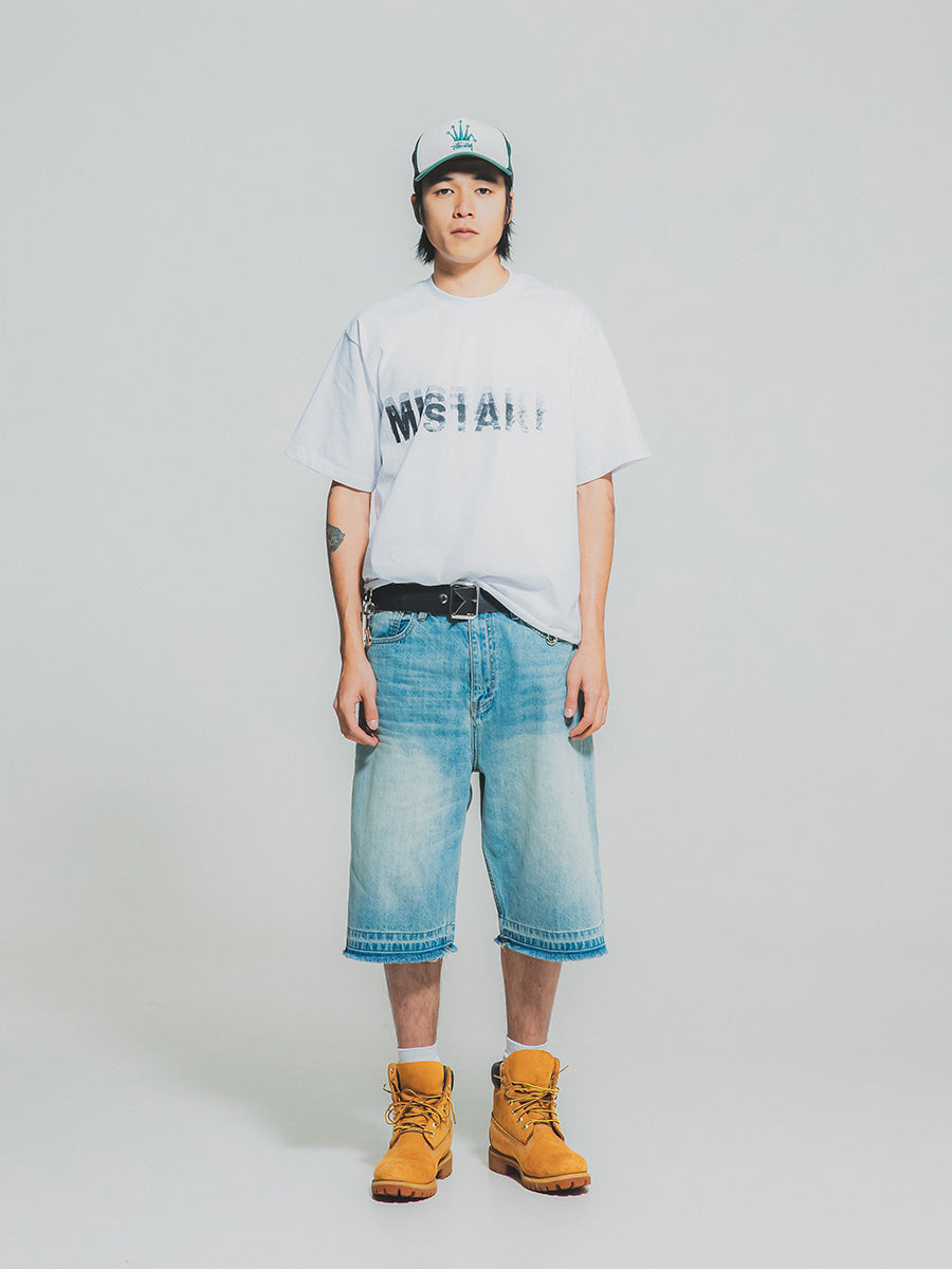 Basic Boxy Logo T-shirt / White